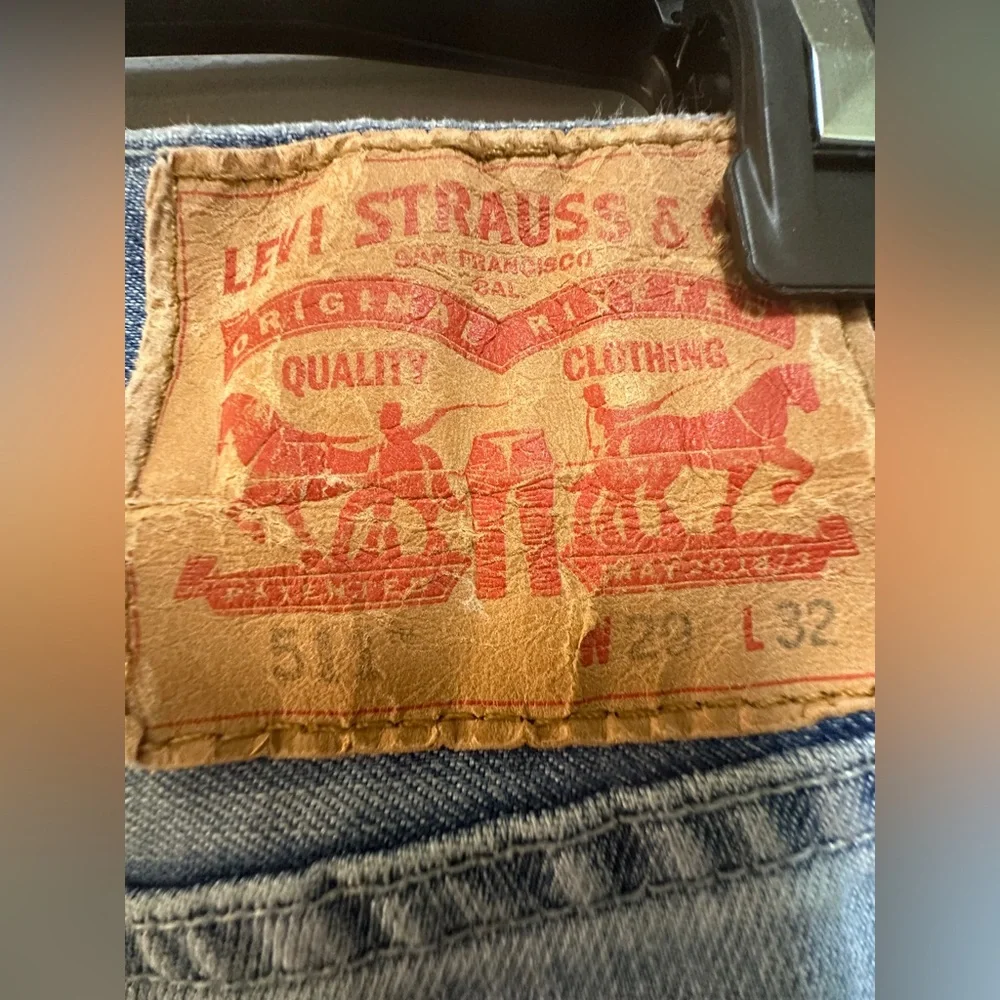 Levi’s Men’s 511 Distressed Blue Jeans 29 X 32